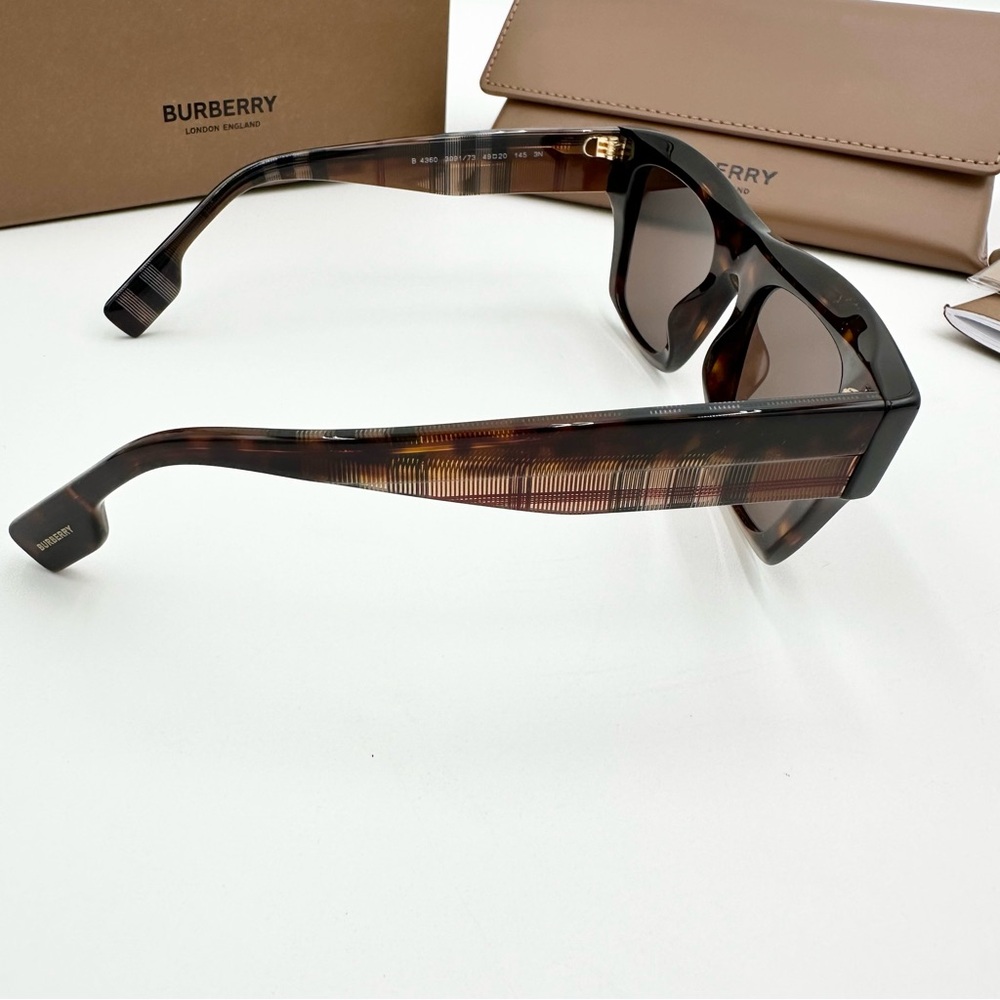 SOLD NEW Burberry Nova Check Havana Sunglasses - Picture 4 of 7